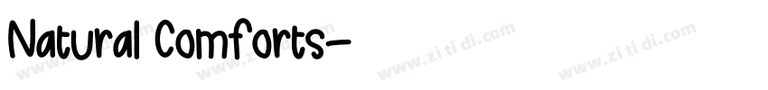 Natural Comforts字体转换